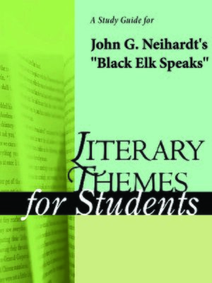 cover image of A Study Guide for John G. Neihardt's "Black Elk Speaks"